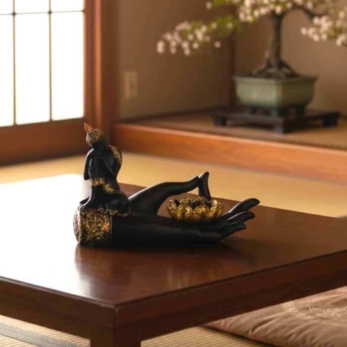 木彫り 木像 天然木 布袋様 布袋尊 高さ37cm 七福神 縁起物 金運 仕事運 出世運 人望 商売繁盛 置物 オブジェ インテリア 飾り 札幌 手稲 桧木 木彫り 布袋尊 布袋様 七福神 丸 一点もの 縁起物 金運アップ
