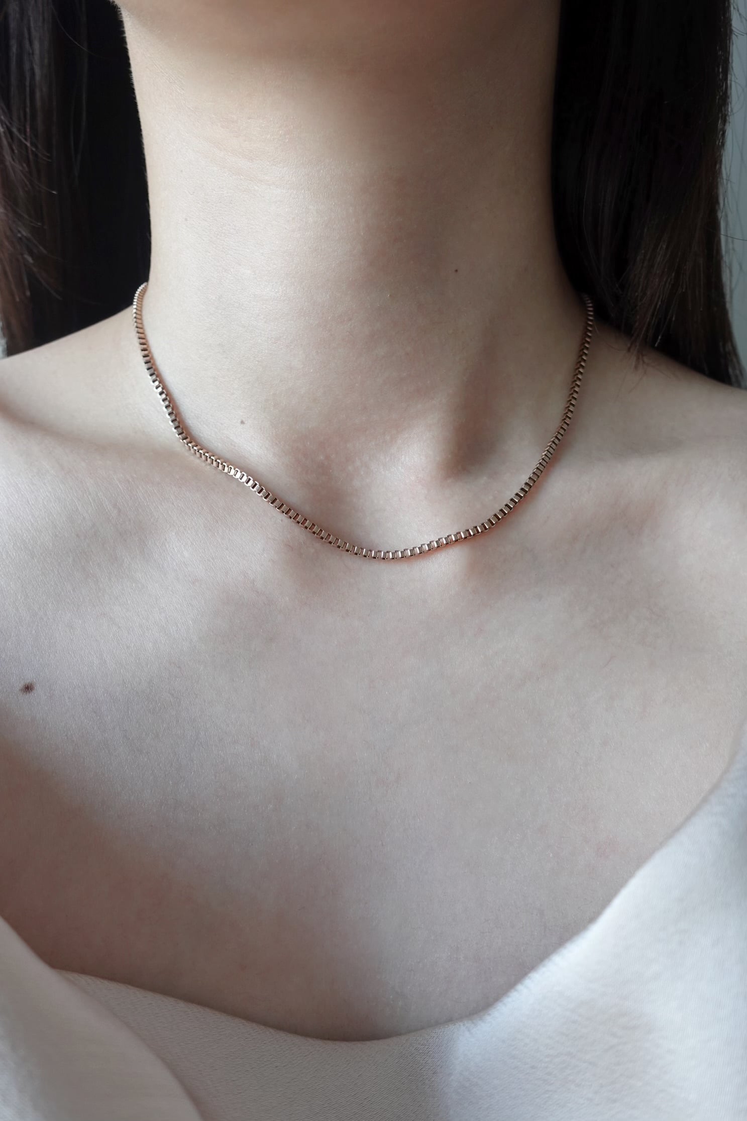 venetian chain necklace | 金属アレルギー対応のアクセサリー crea