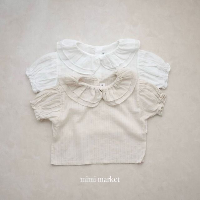 【取寄】mimi market｜duel collar blouse｜デュエルカラーブラウス｜S-L｜baby｜26 summer