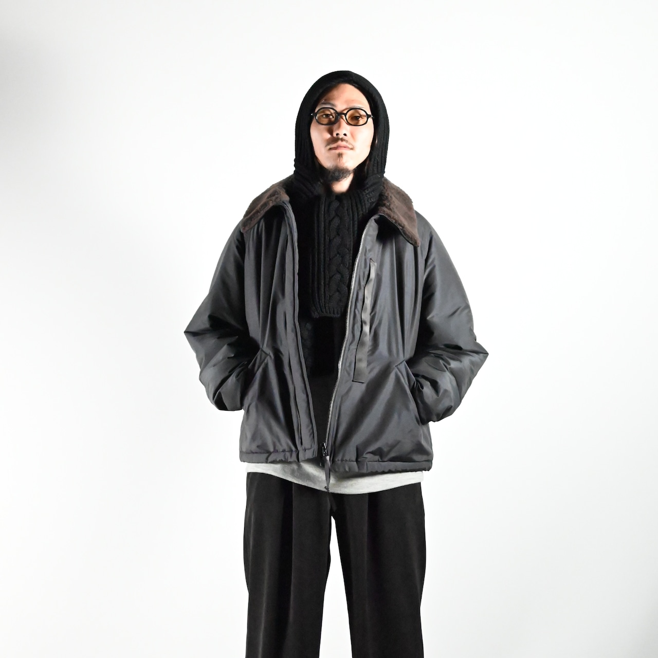 Product Twelve(プロダクトトゥエルブ)Light Wool Nylon Puffer Jacketコーディネート