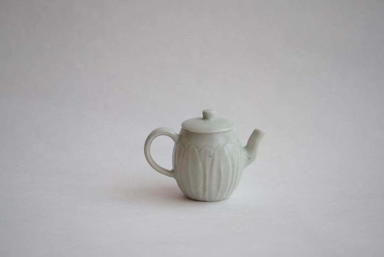 田村文宏 Fumihiro Tamura - 白磁茶壺 teapot