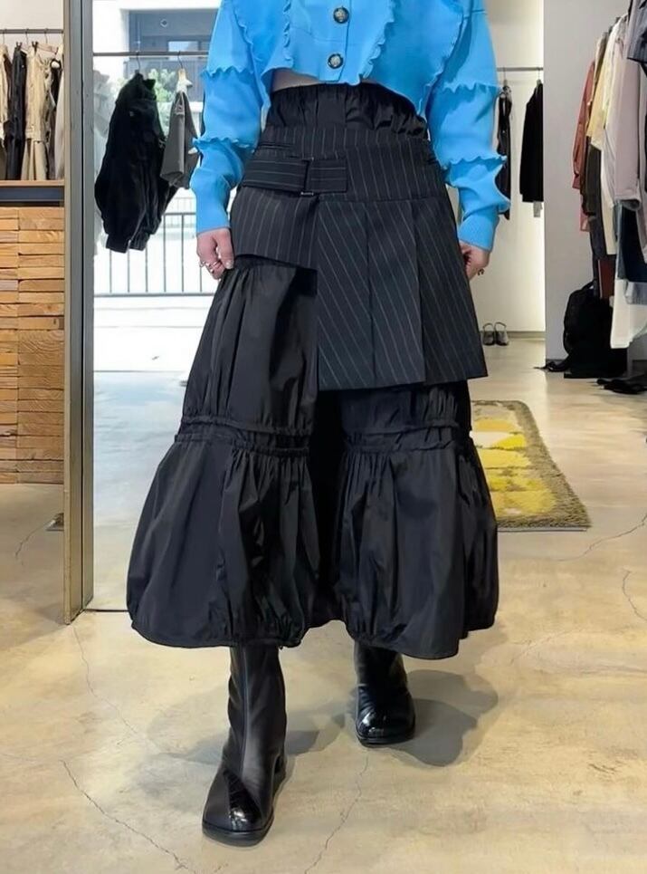 24SS】ENFOLD エンフォルド / RANDOM-GATHER SKIRT | TRENTオンライン 