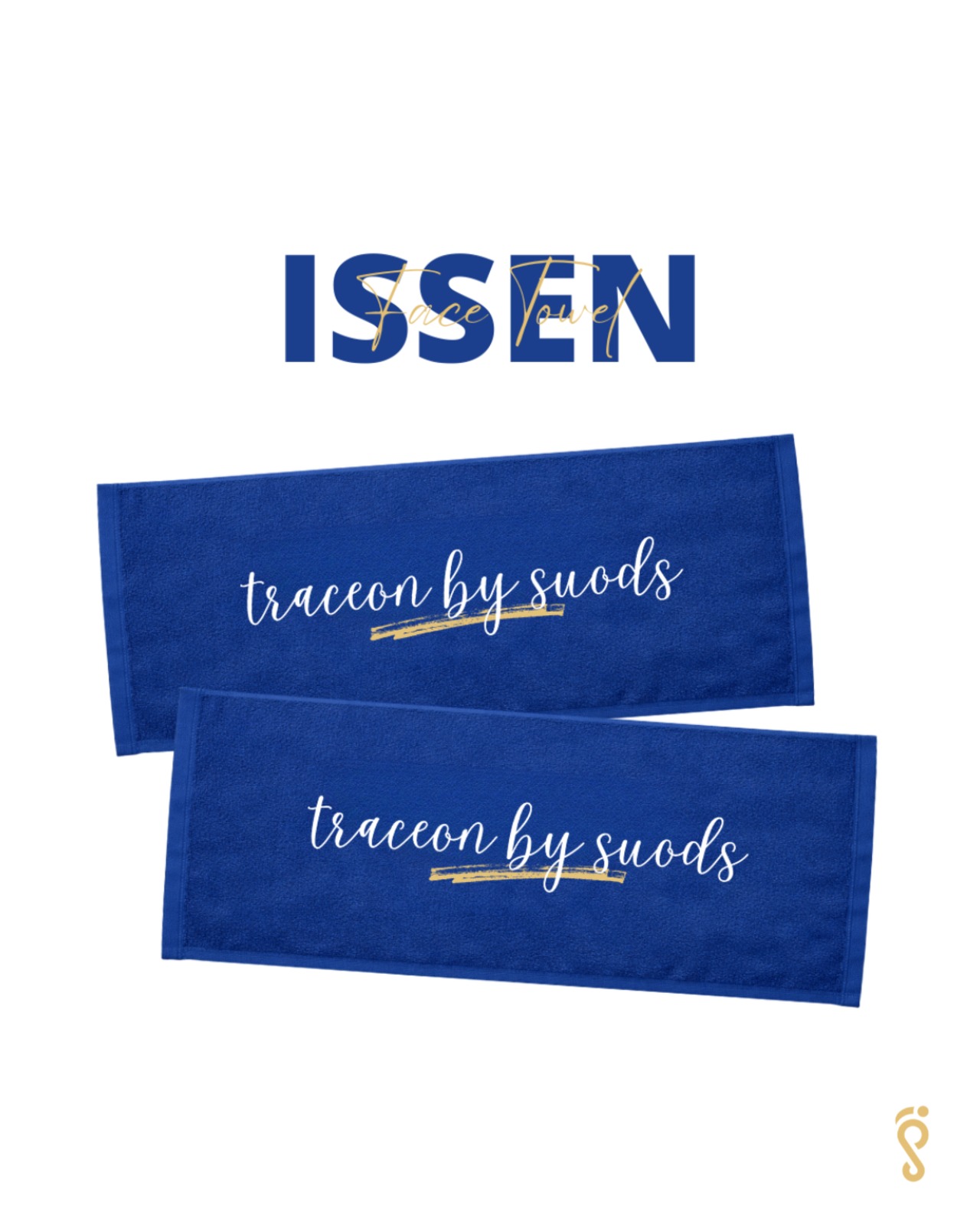 Issen – Face Towel（blue） - 1