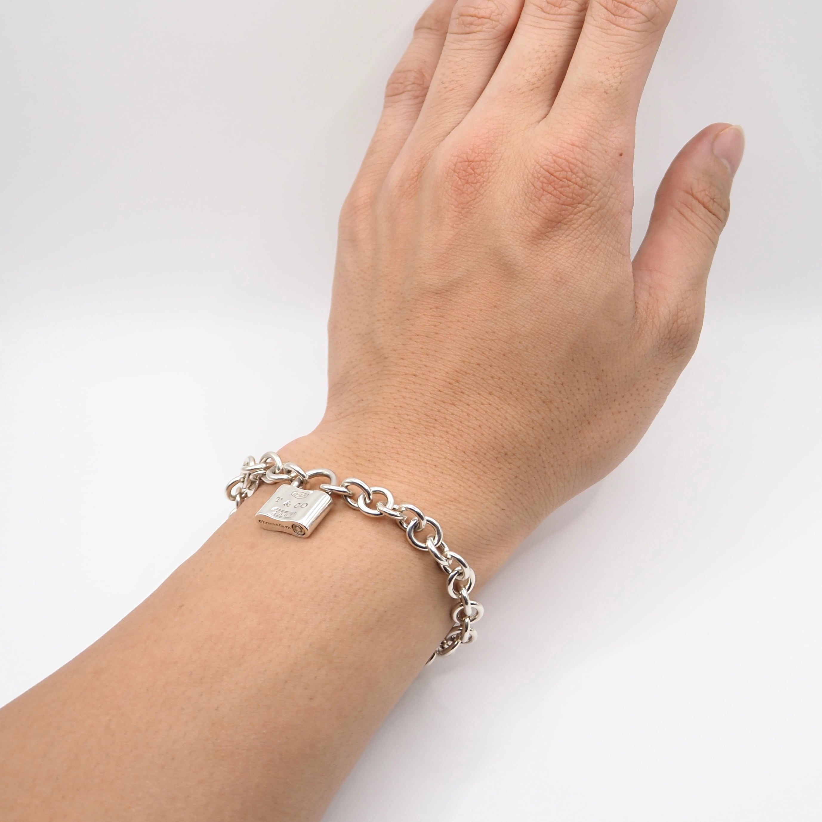 Tiffany&Co. パドロックチェーンブレスレット シルバー925