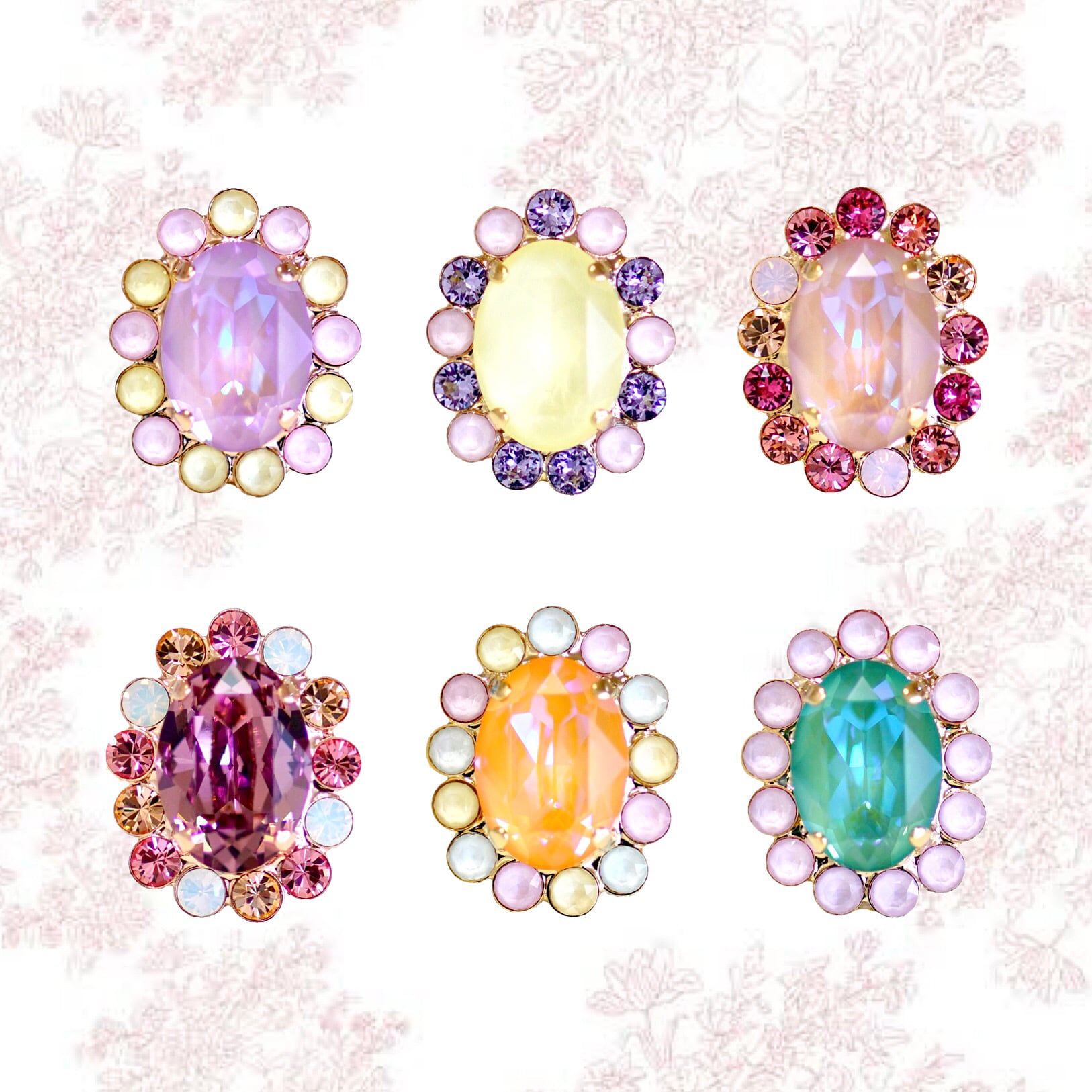 ロココキャンディ オーバルピアス | MAKI NUMOTO (マキ ヌモト