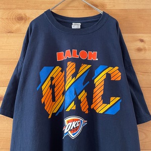 【GILDAN】NBA  バスケットボール オクラホマシティサンダー OKC Tシャツ XL ビッグロゴ us古着