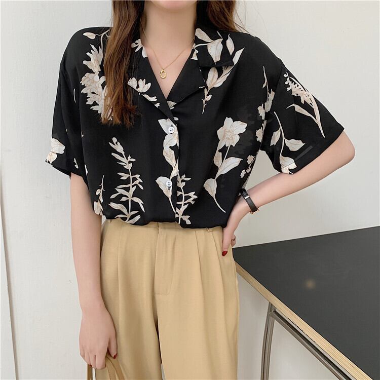 スタイルプリントシャツ サマー薄手トップス 夏物 1号婦人40574435986