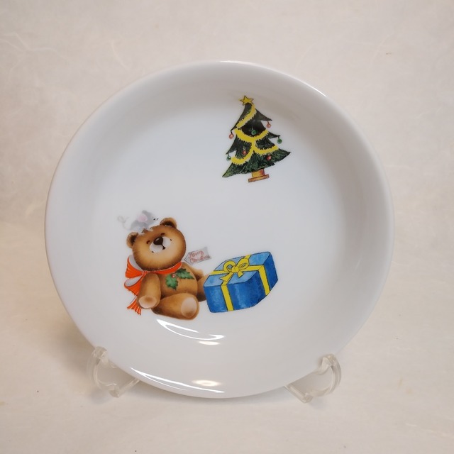 可愛いくまちゃんのクリスマス（14㎝深皿）②