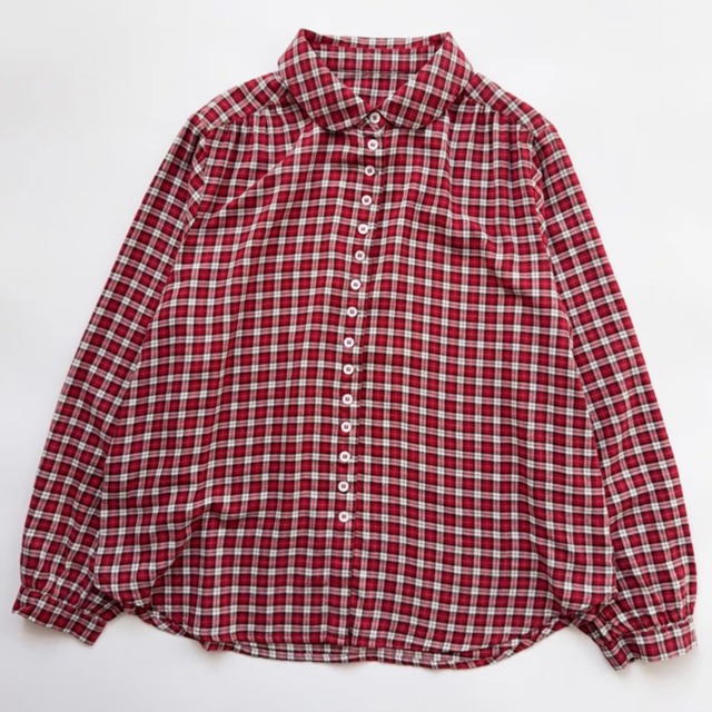 チェックボタンシャツ F3889