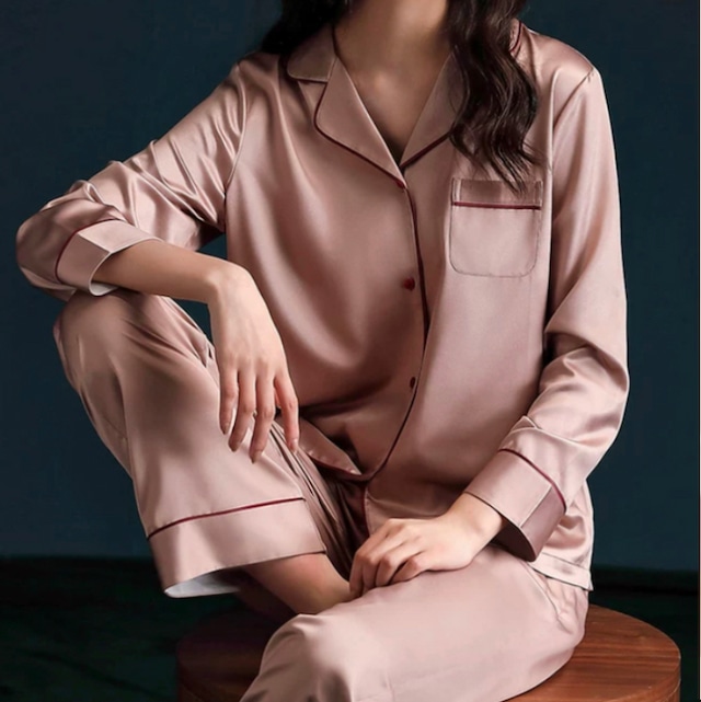 【M-3XL】pink color design  relax pajamas p140