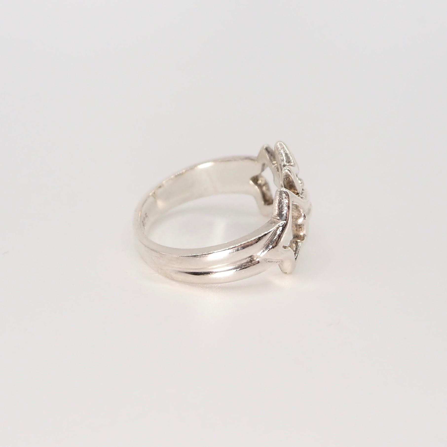 Tiffany&Co. 約9号 トリプルスター リング シルバー925 ティファニー