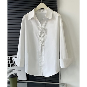 casual lace up shirt N30508