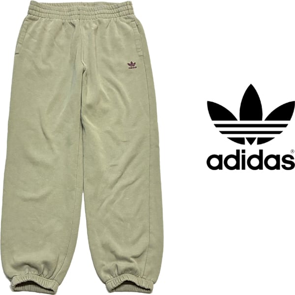 1点物◇アディダスadidas薄カーキスウェットパンツ古着LメンズXL