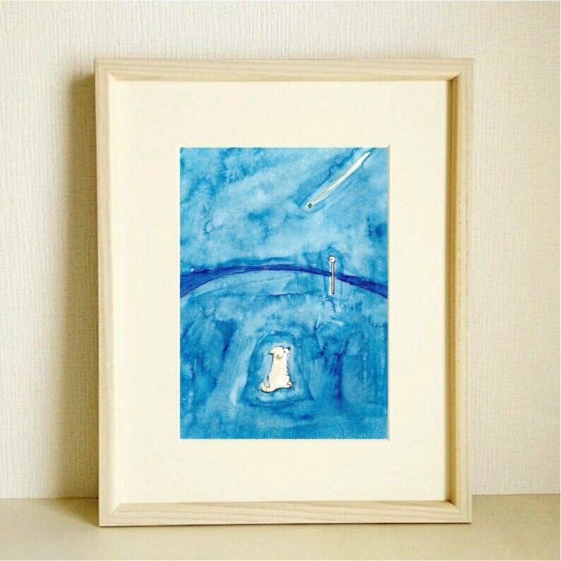 ナマケモノ  絵画  (額縁付)   ソフトパステル 3cff1fe5114e3ca87a1df0899543cc