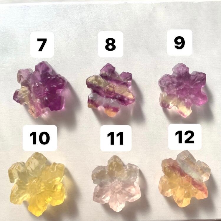 雪結晶フローライト（1〜6） | Jasmine&serine