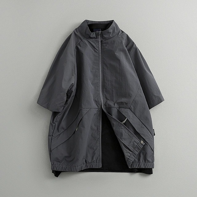 Stand collar short sleeve jacket(MT1332)