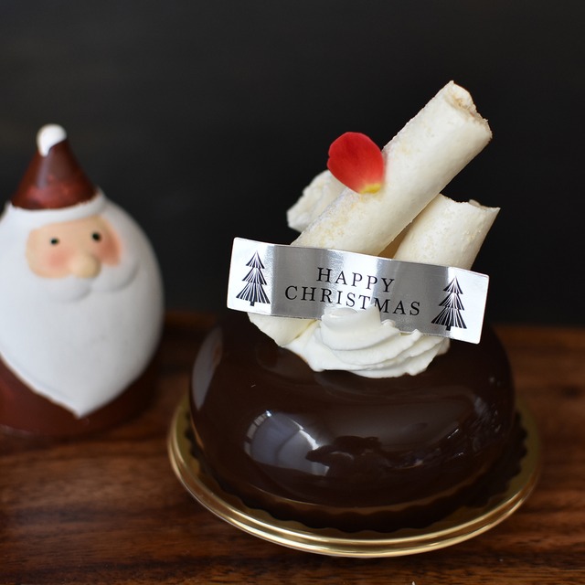 クリスマス ケーキピック シルバー 100枚入
