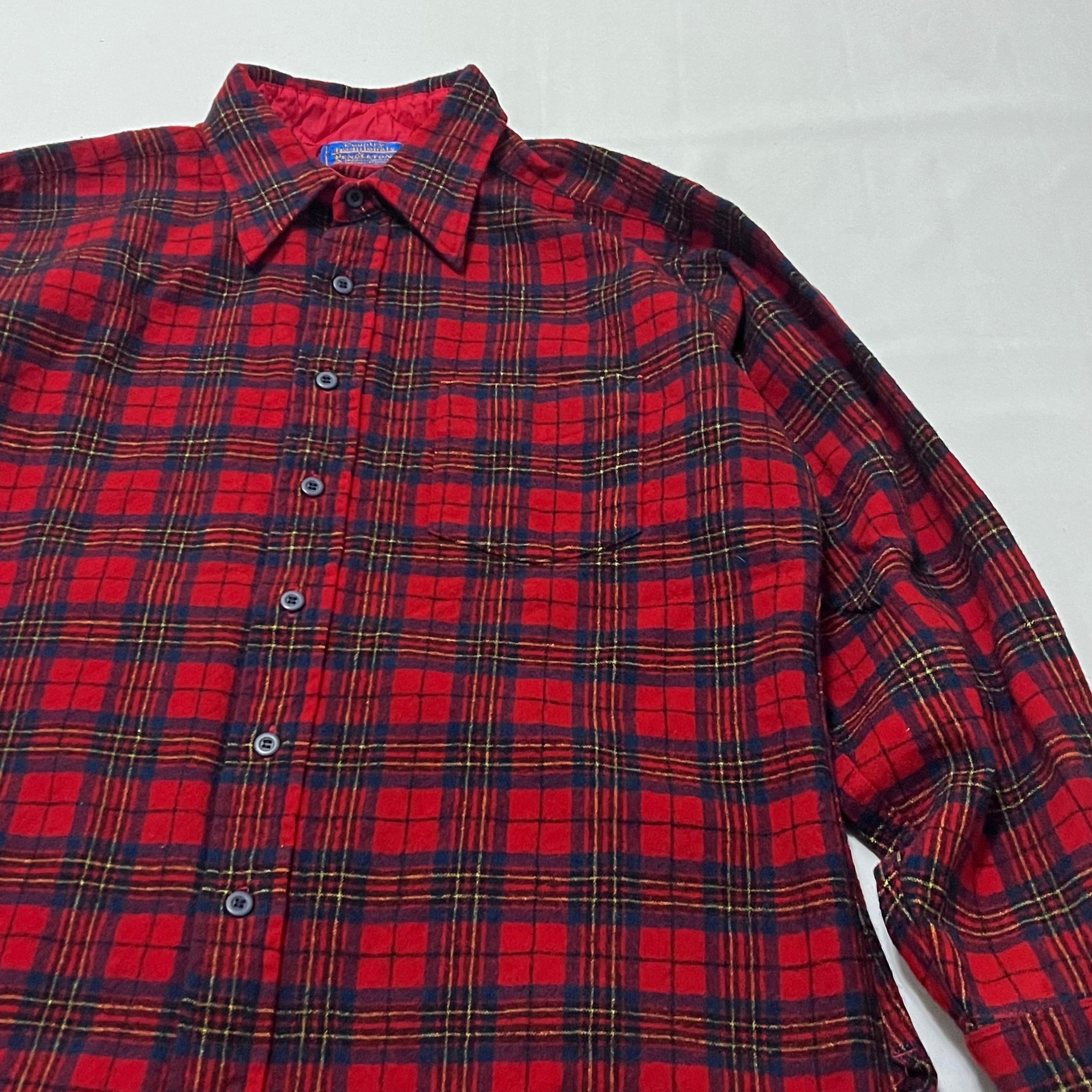 80s' ペンドルトン PENDLETON Country Traditional チェック ウールシャツ