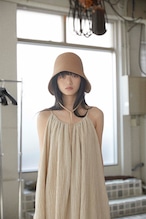 DU250530 linen pleats camisole one piece【残り僅か】
