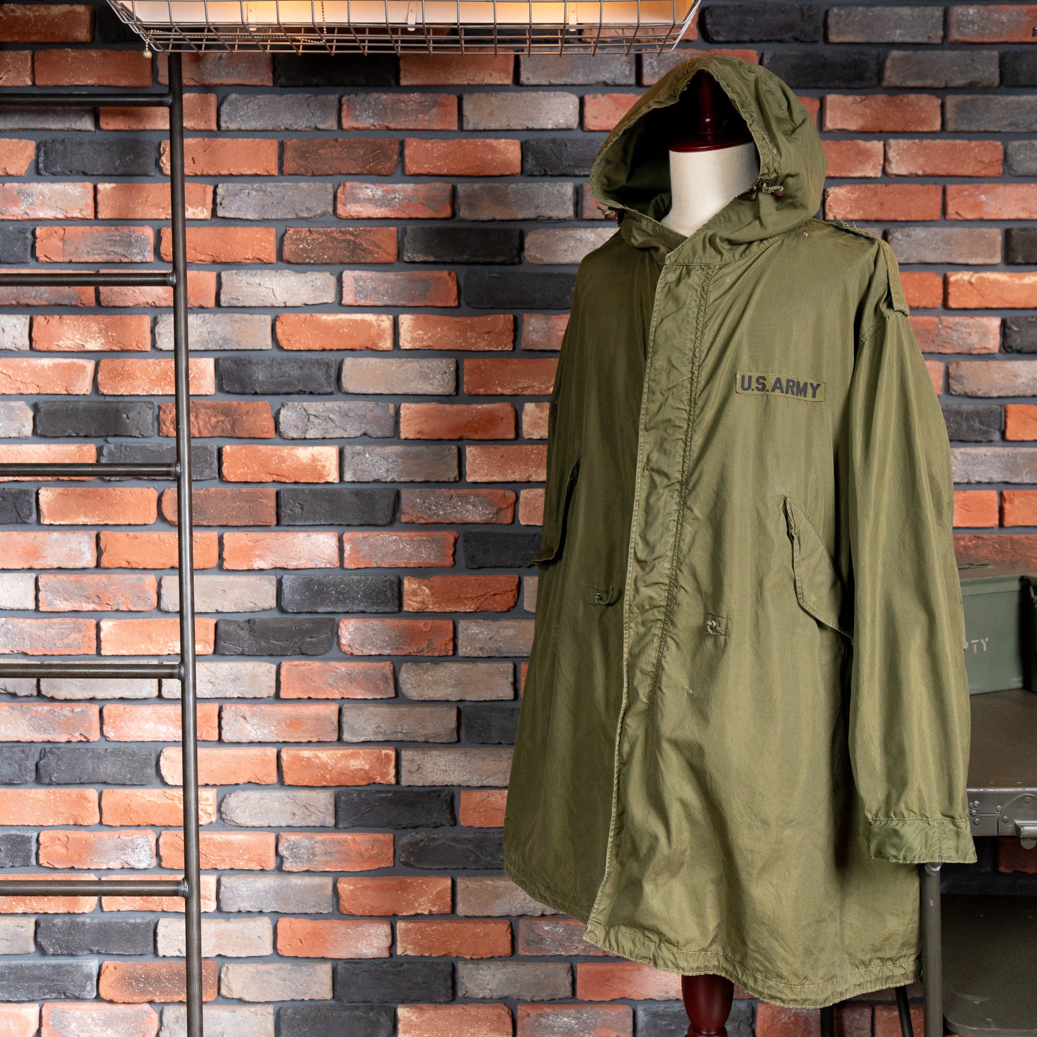 【X-LARGE】Aluminum Zipper U.S.Army M-51 Field Parka Shell アメリカ軍 M51 フィッシュテールパーカー アルミジッパー シェル単体 ユーズド XL No.105