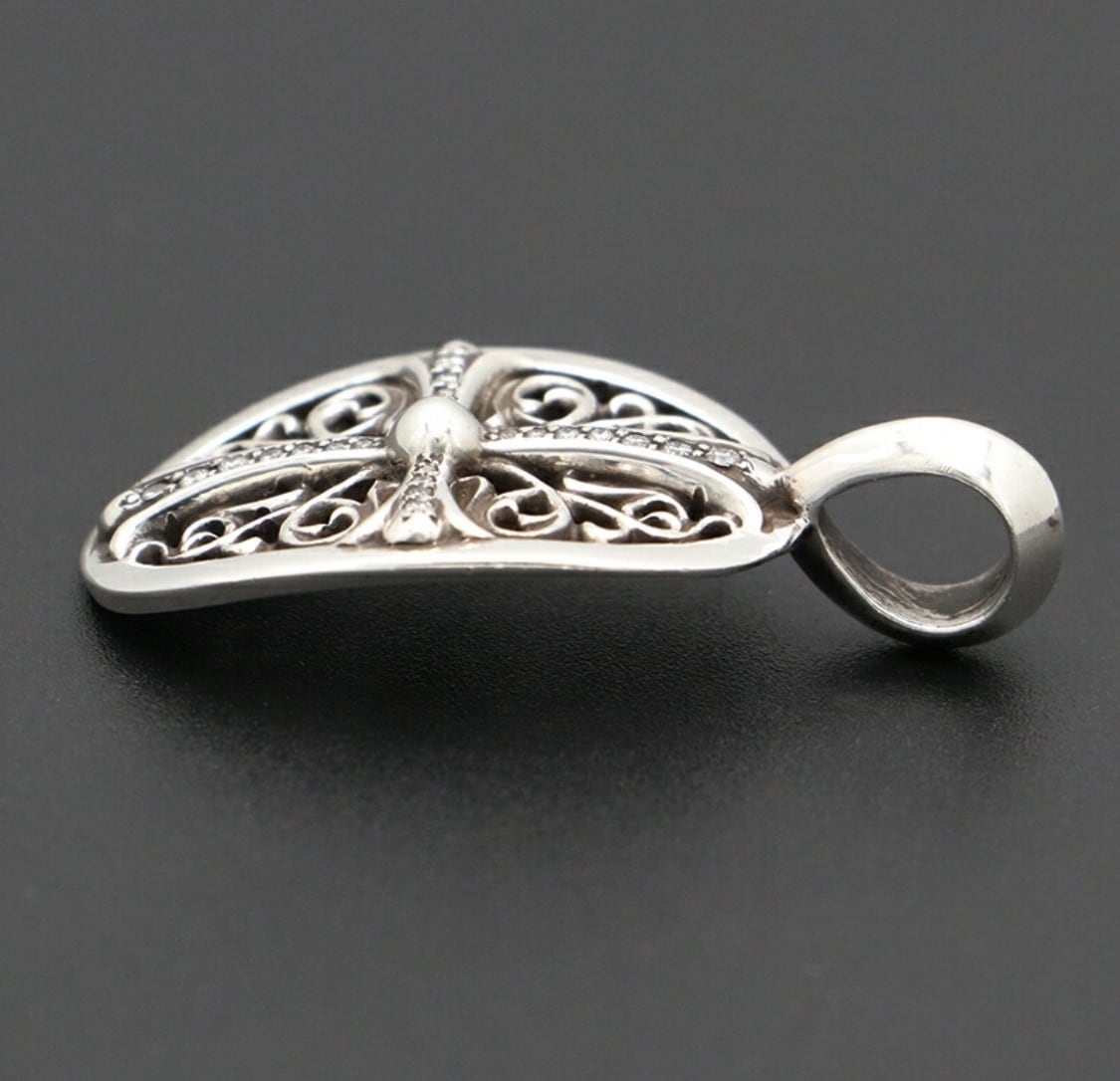クCHROME HEARTS クロムハーツ パヴェダイヤ PENDANT CLSC OVAL DMND