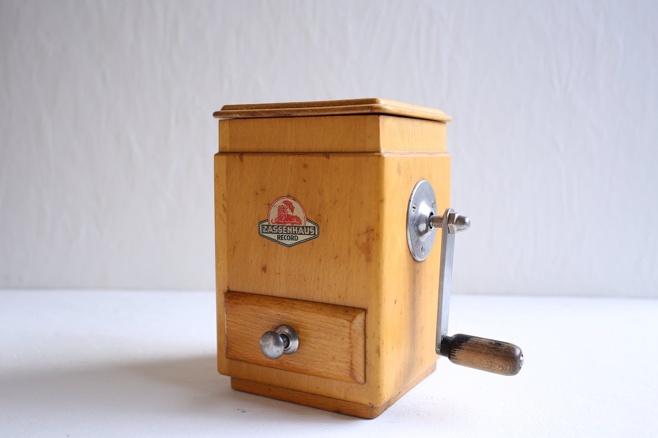 ドイツ ヴィンテージ ZASSENHAUS ザッセンハウス サイドハンドル コーヒーミル N-02861