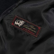 カシミヤ100% AVANT アバン 比翼 ステンカラー コート L/ブラック系 メンズ