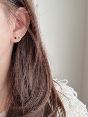 SS スタッドフラワーピアス