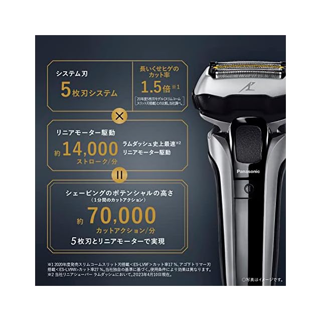 パナソニック ラムダッシュPRO メンズシェーバー 5枚刃 充電中でも剃