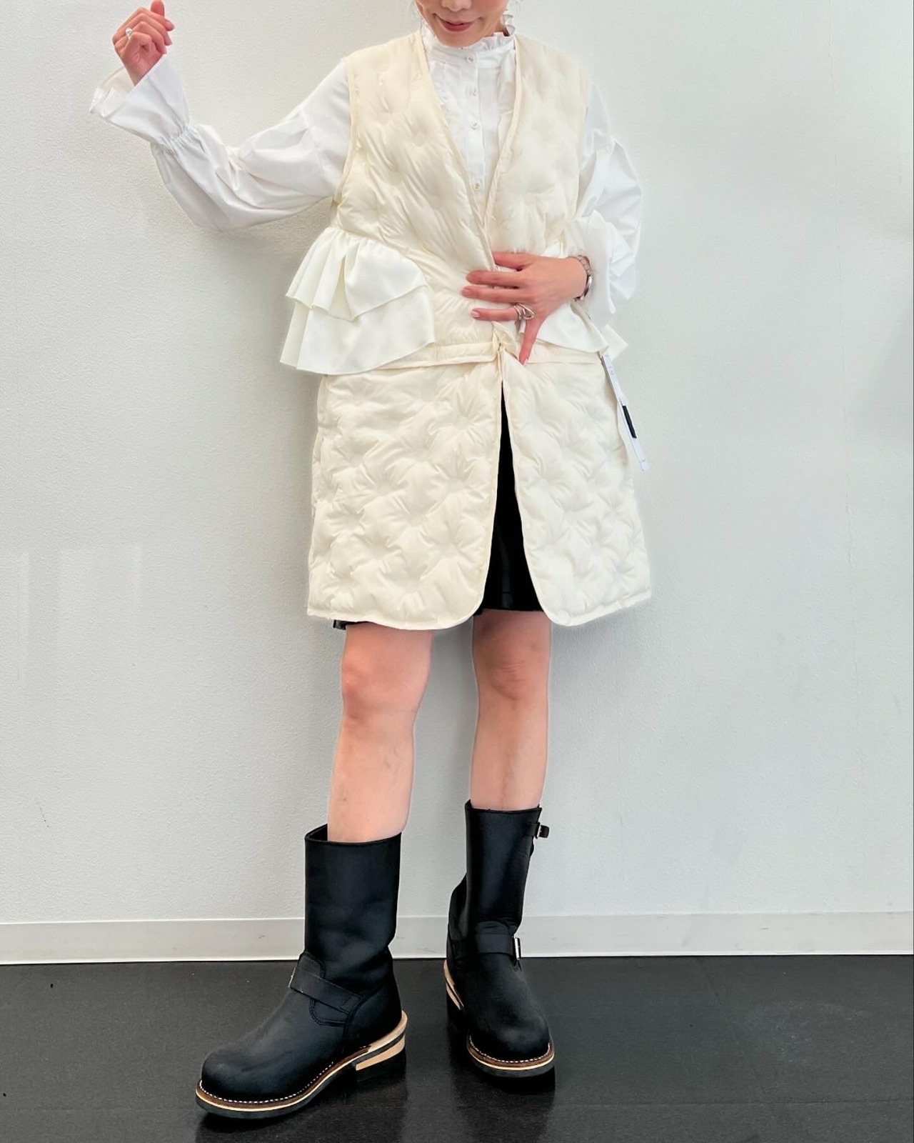 ヴェロフォンナ Re.verofonna ドットキルト2ウェイジレ　