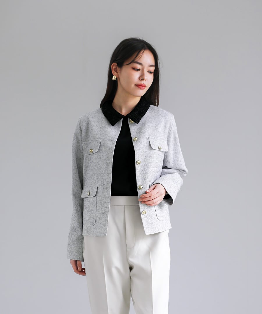 【個性派古着☆パッチワークジャケット】羽織り☆リメイク☆ドルマンスリーブ　M〜L チェックフリンジツイードジャケット – Darich (ダーリッチ)