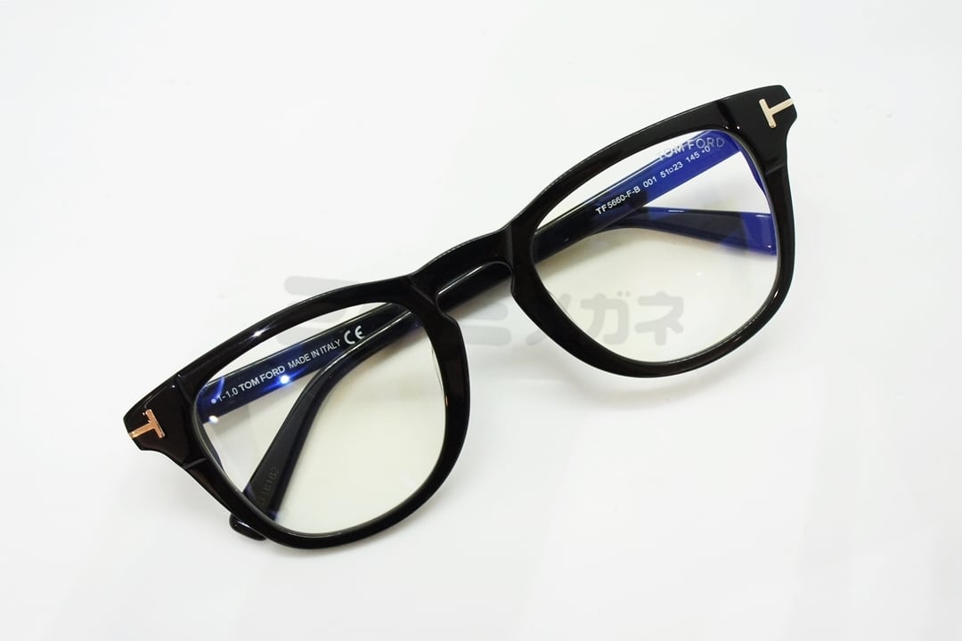 TOM FORD ブルーライトカット TF5660-F-B 001 ウェリントン メンズ