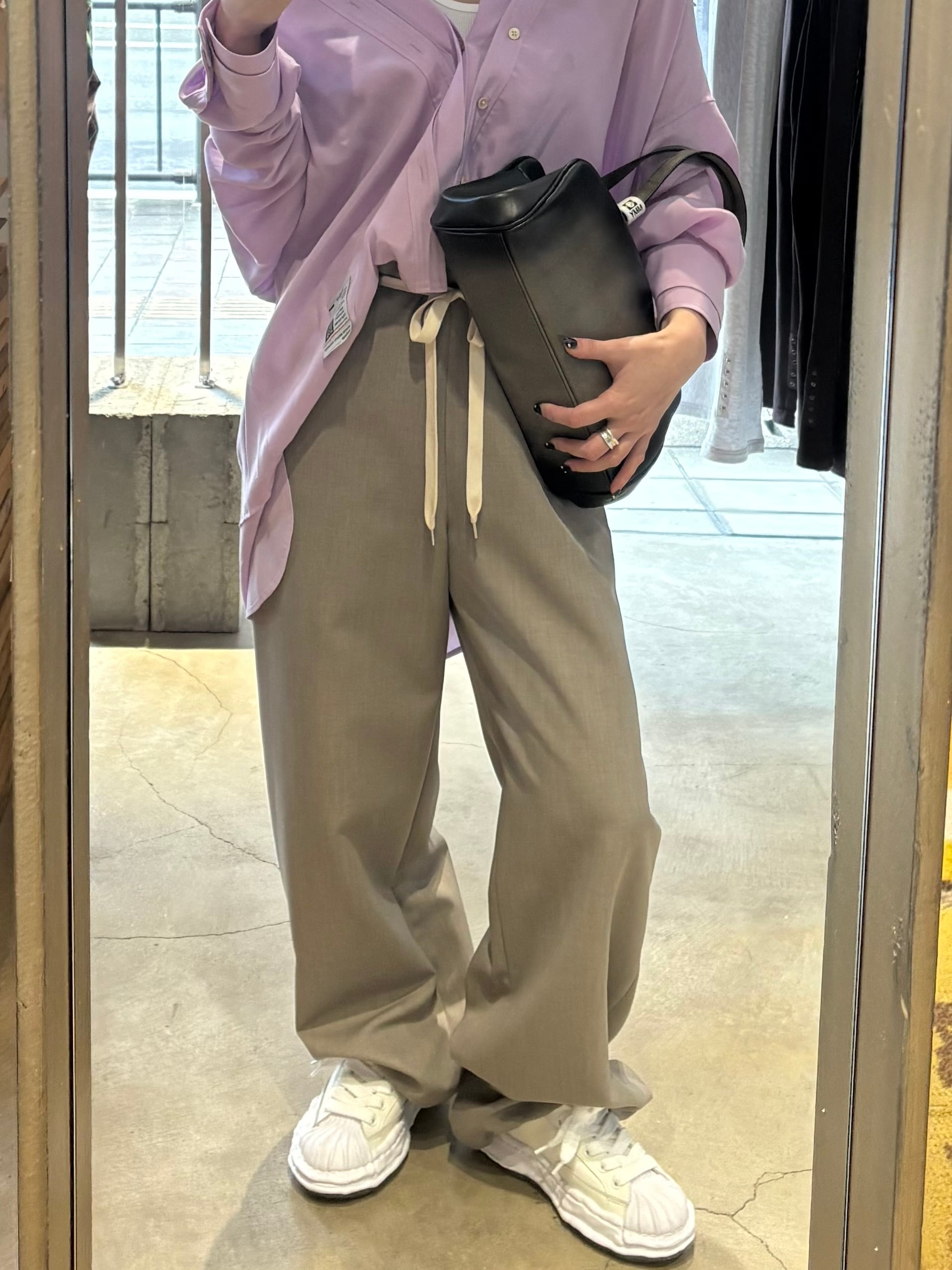 26SS】Maison MIHARA YASUHIRO ミハラヤスヒロ / Wool Like Easy Pants