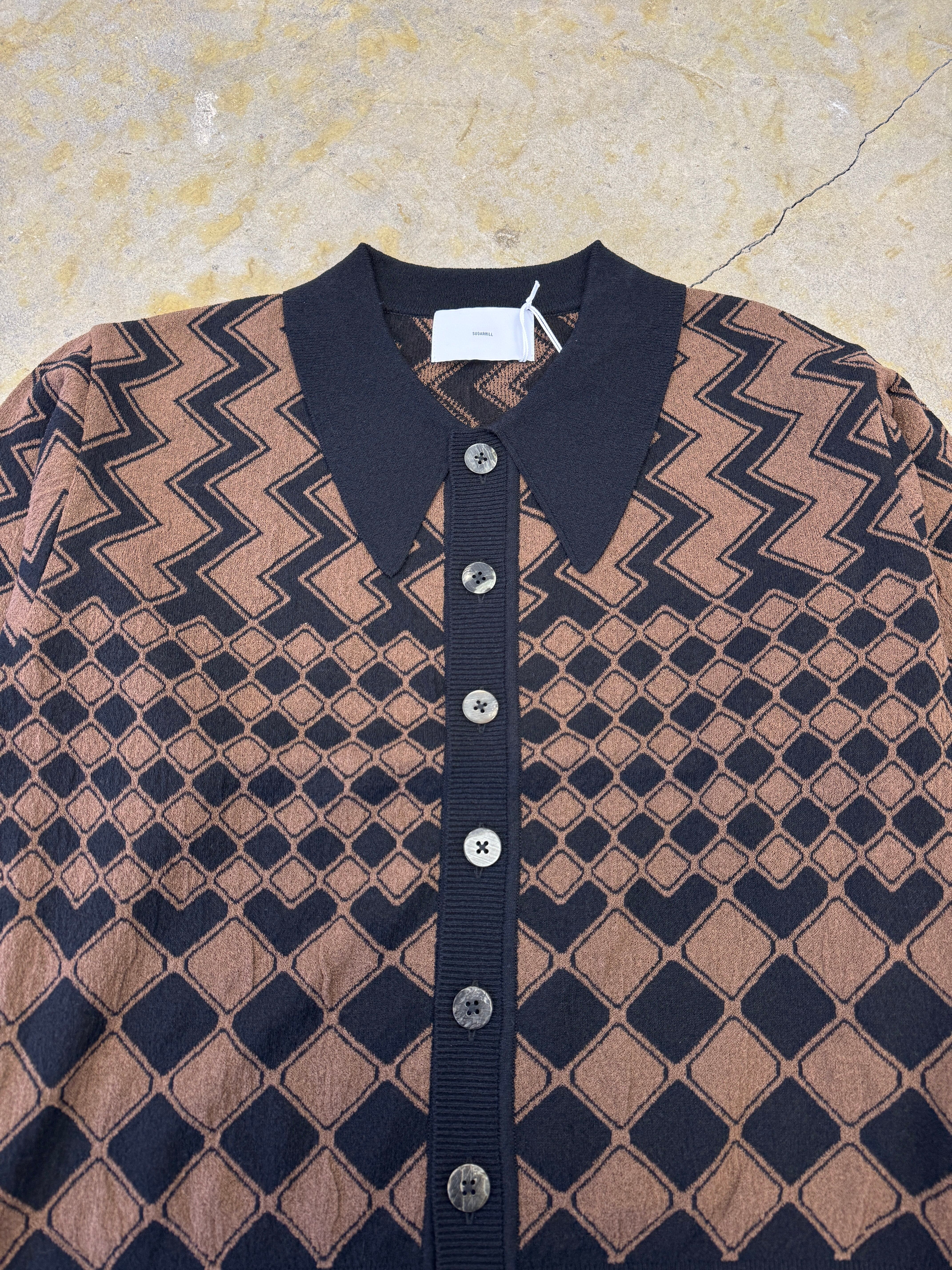 SUGARHILL | KUBA KNIT SWEATER | BLACK&BROWN | HOWDAY