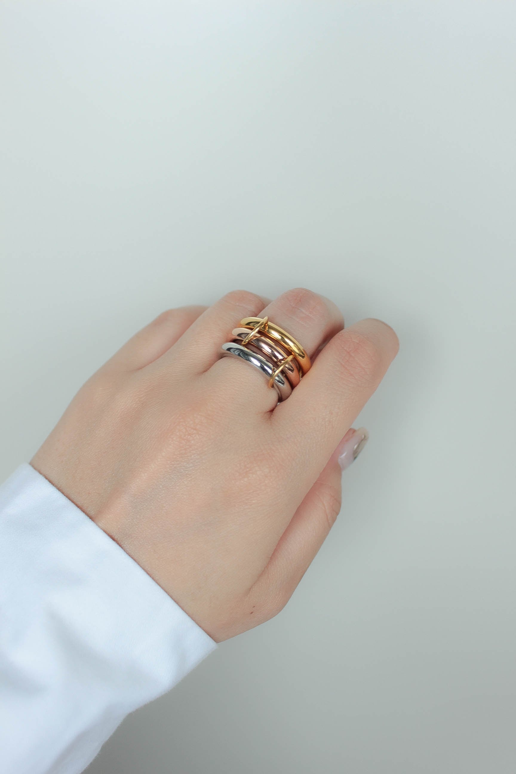 3C Tube Ring | ebine(エビネ)|金属アレルギー対応アクセサリー