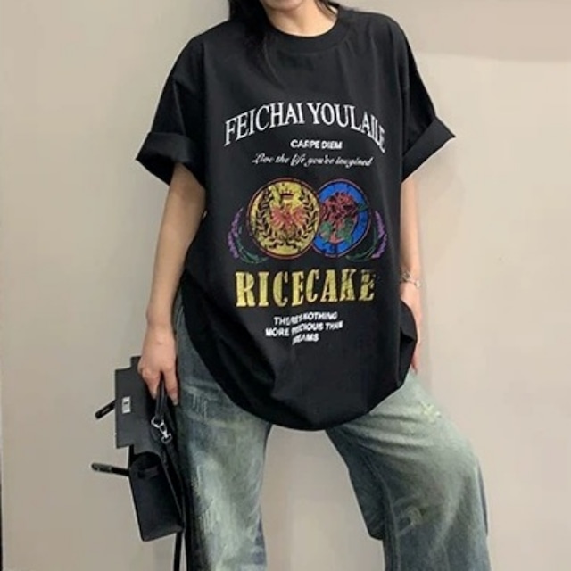クラシックコインモチーフグラフィックTシャツ 2col R02443
