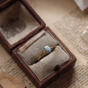Cadre Rings 14KGF/ラリマー・縦