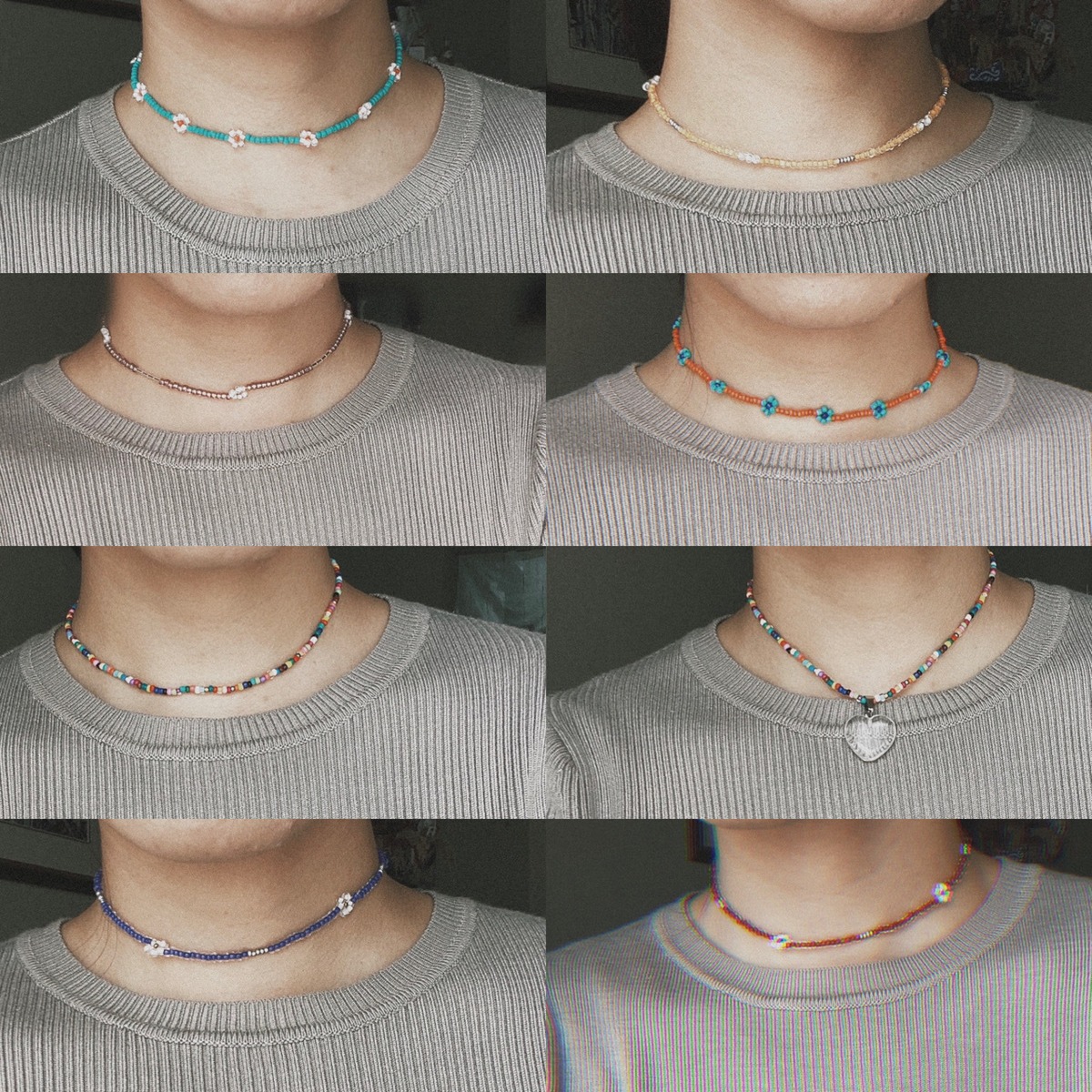 RAMMELLS】 handmade beads choker ハンドメイドビーズチョーカー 