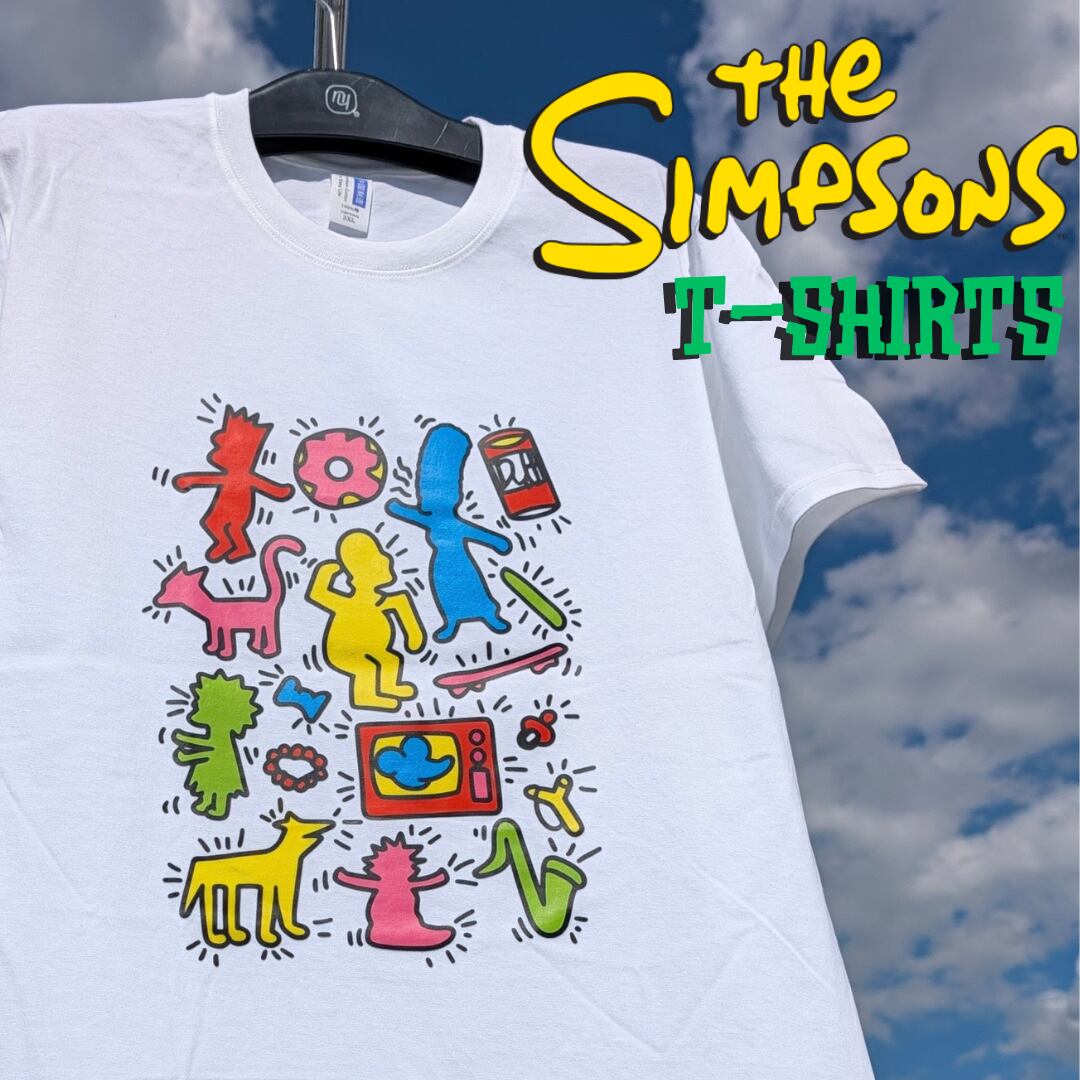 【 The Simpsons( ザ・シンプソンズ ) 】『 シンプソンファミリー / キース・ヘリングパロ 』〚アメリカン雑貨 アメトイ〛