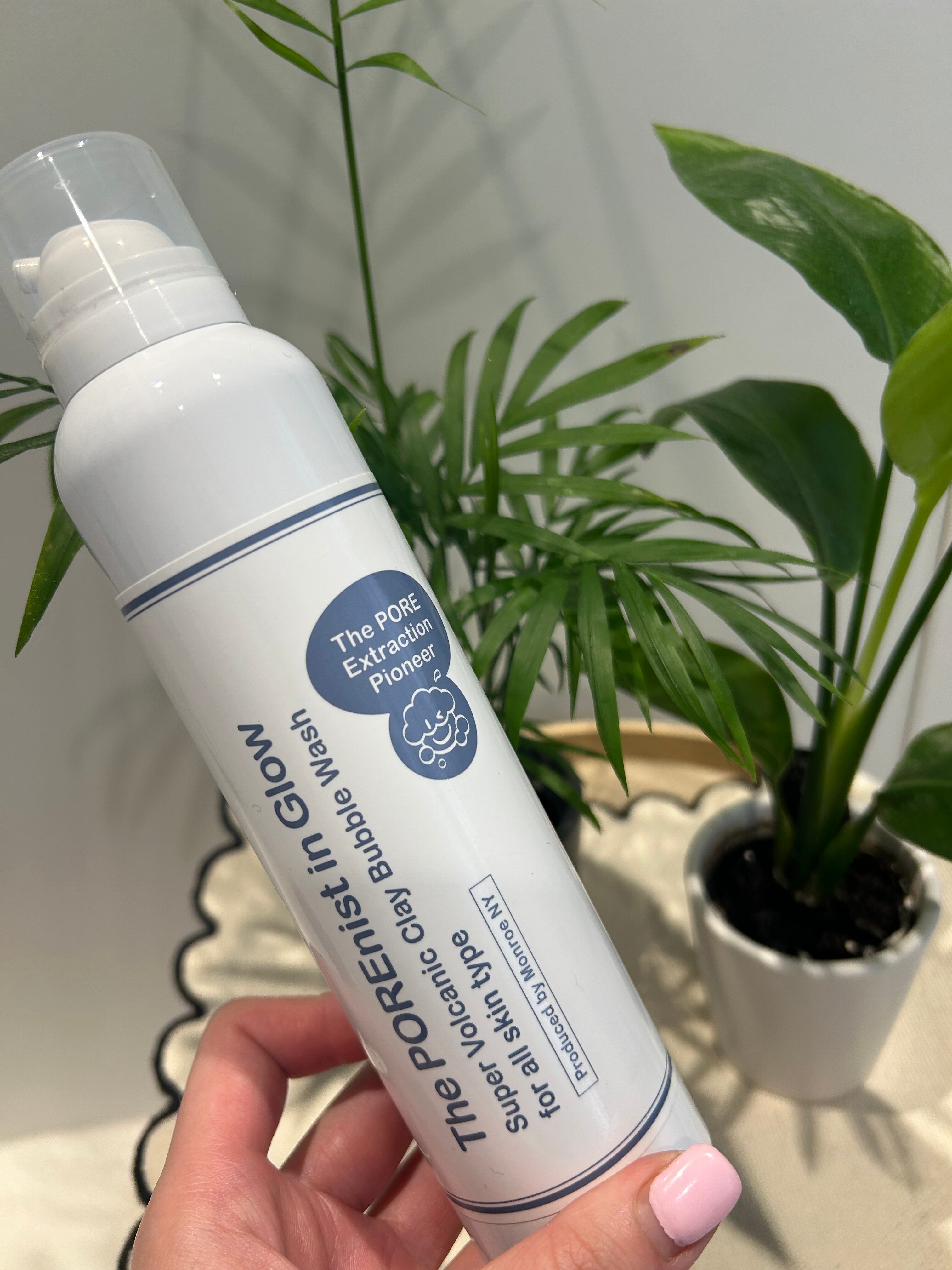 Monroe NY炭&クレイ配合炭酸洗顔、ポアニスト炭酸クリーム Cherir Rose