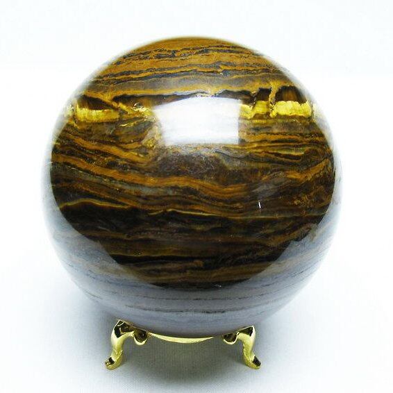 アイアンタイガーアイ 丸玉 79mm スフィア 一点物 151-8134