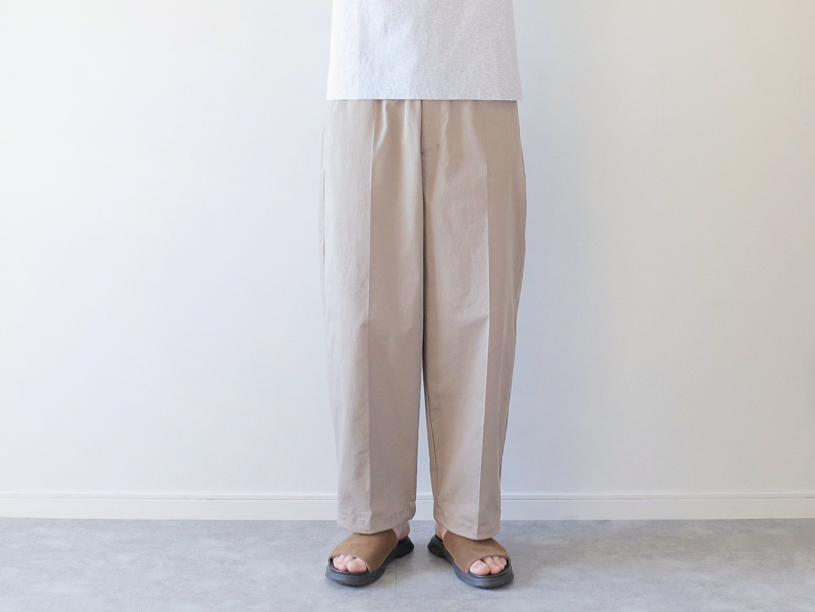 【ラスト1点】LiSS / HEM CORD EASY PANTS - BEIGE