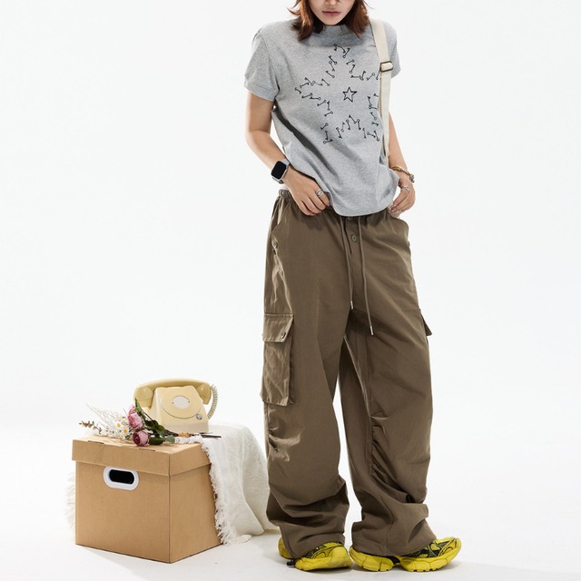key × star print short-sleeve tee　キー×スタープリント半袖ティー　J2083