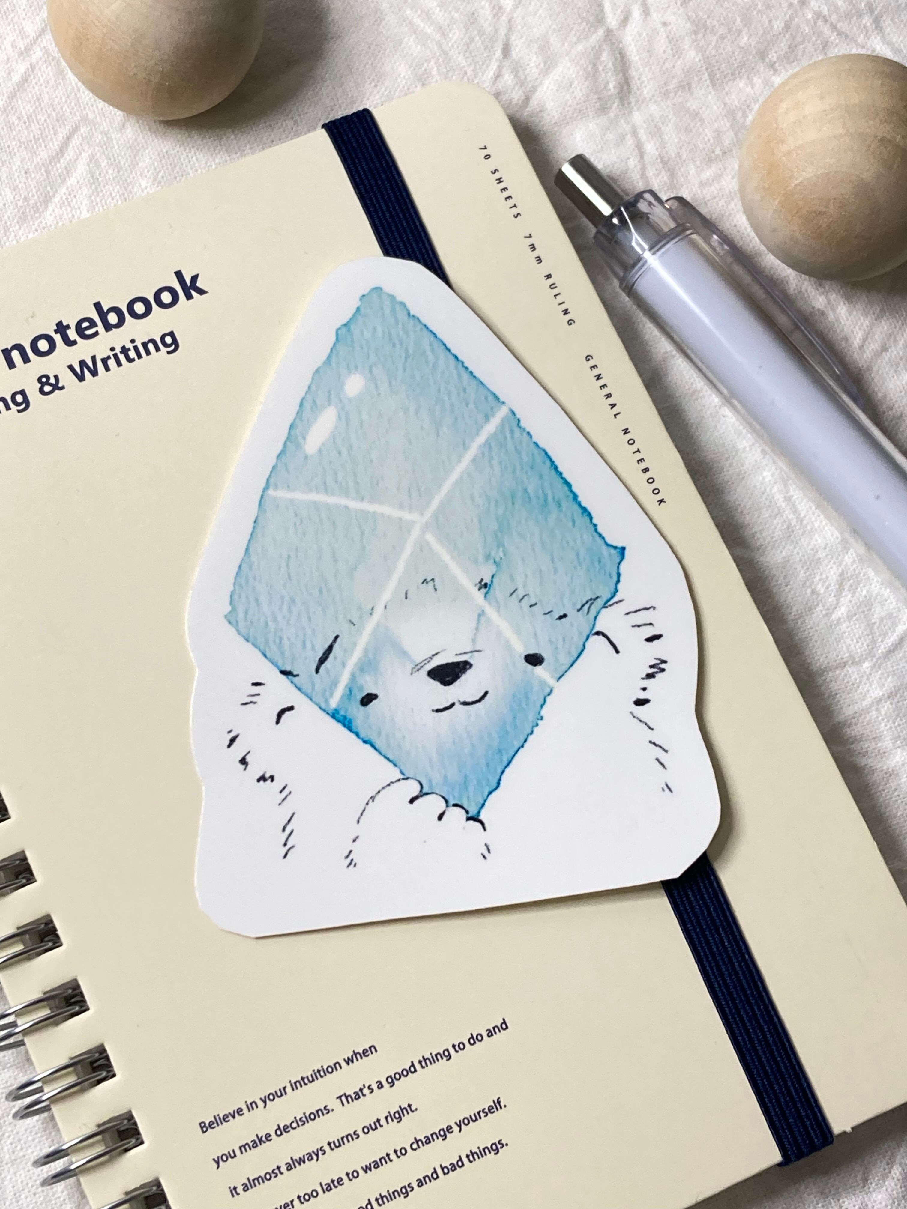 白くまステッカー◎クリスタル