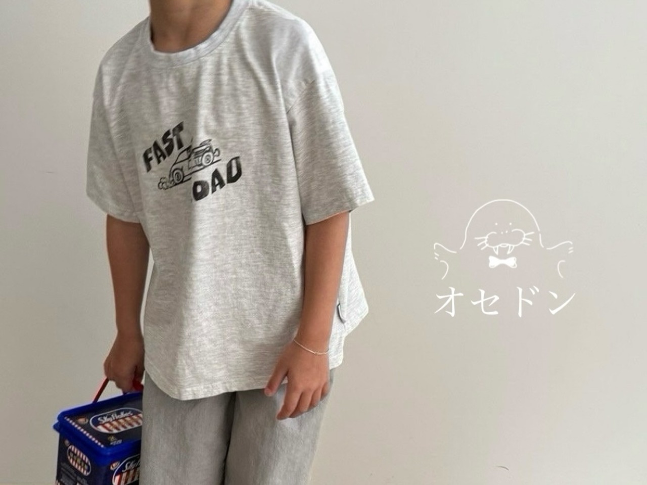 【roda J】FAST ROAD Tシャツ メランジ 80~100cm - 1