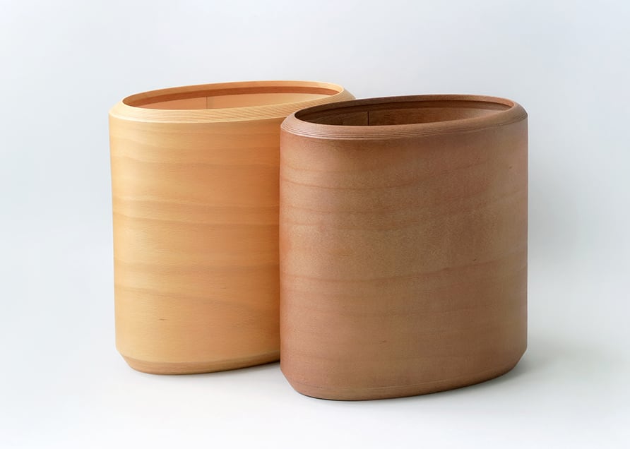 Dust Box Oval〔ナチュラル〕 | BUNACO Shop