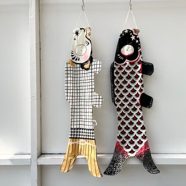 Madame MO（マダムモー）こいのぼり Sサイズ 70cm Black＆white