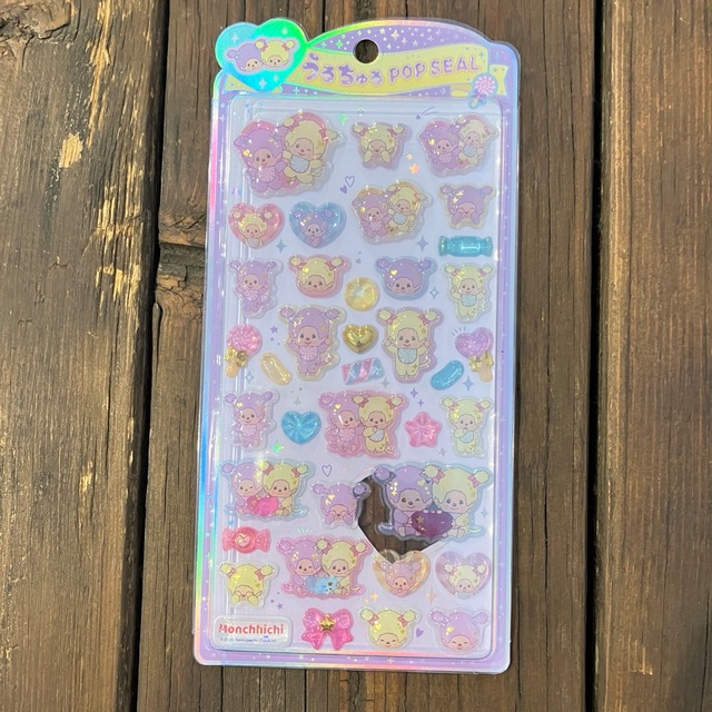 うるちゅるPOP SEAL　モンチッチ　スウィートロリポップ　X18