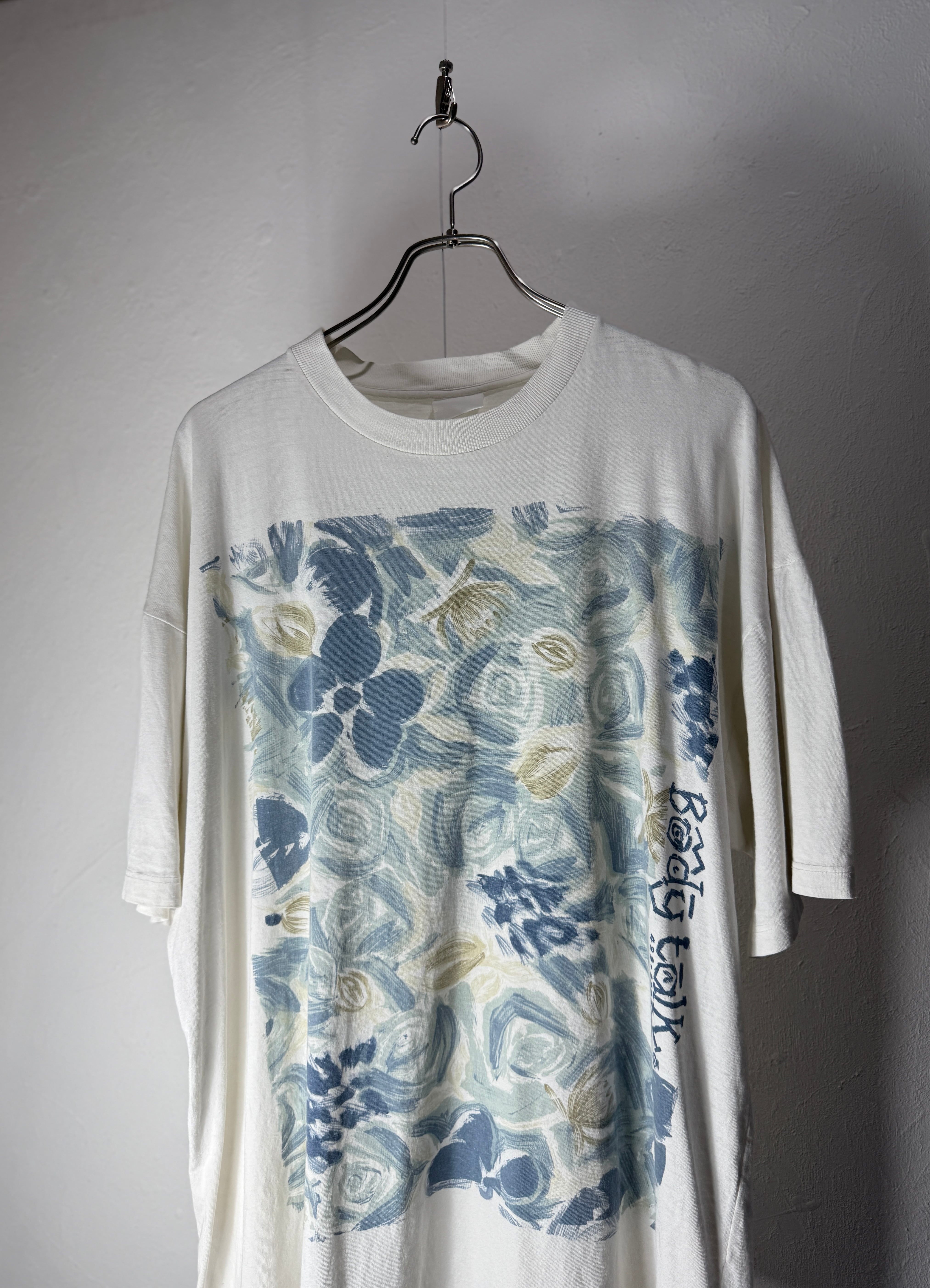 90~00’s “Body Talk” Abstract Botanical Art T-shirt