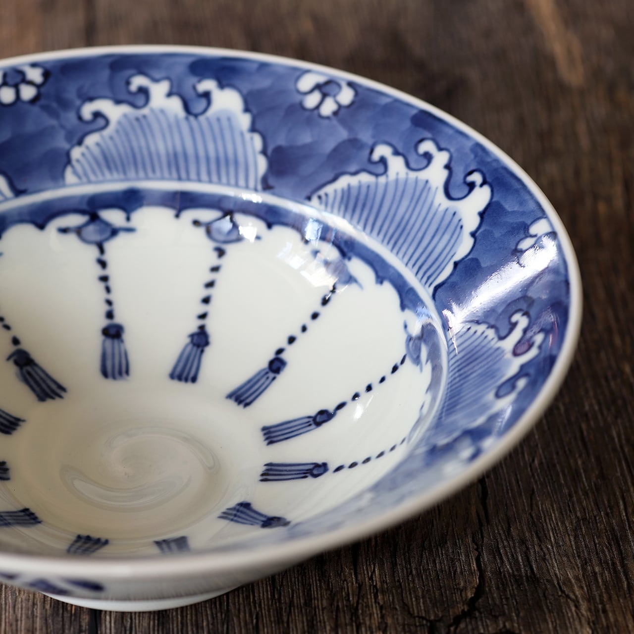 渕波瓔珞紋 5寸兜深鉢 作：井手國博・与志郎窯（有田焼） | Pay ID